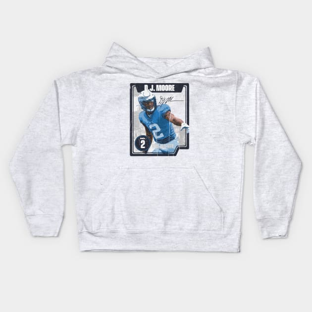 D.J. Moore Carolina Card Kids Hoodie by MASTER_SHAOLIN